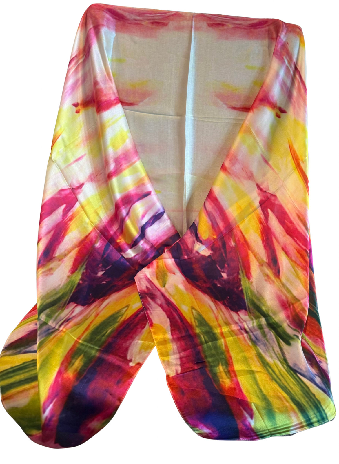 Oil Painting Printed Scarf for Women – Multicolor