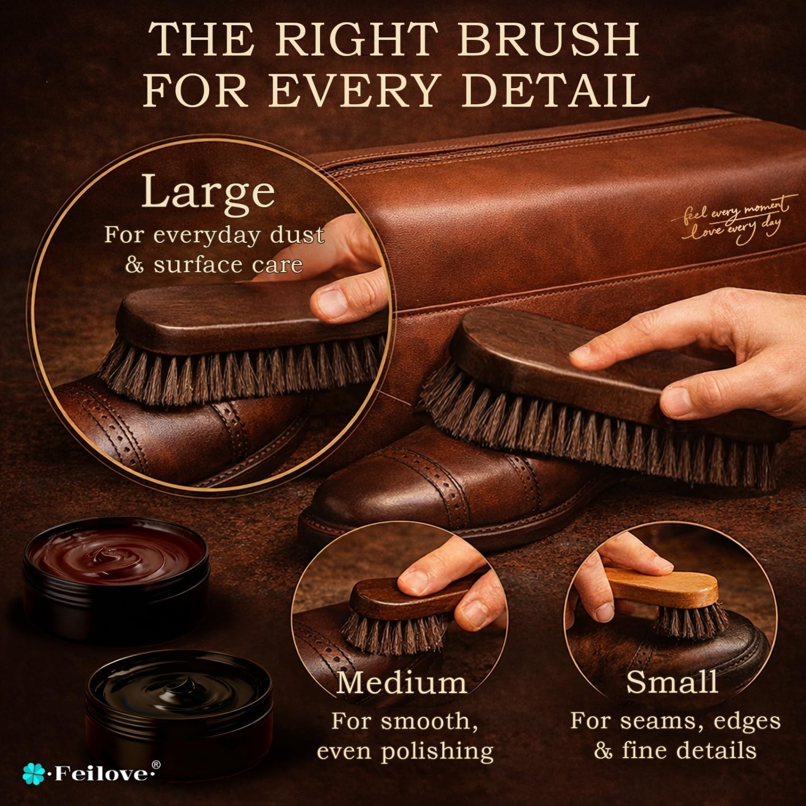 16-in-1 Shoe Care Kit – Leather Polish, Cleaning & Conditioning Set, Brushes & B