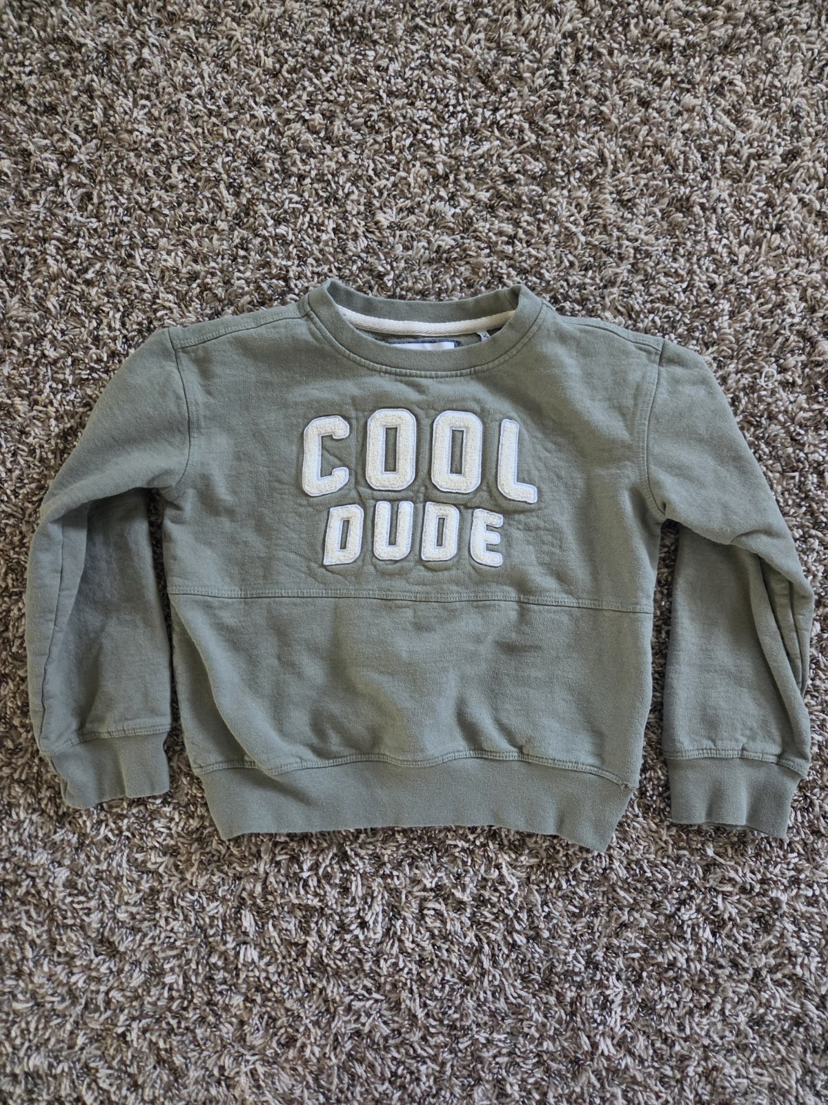 Sovereign Code Green Cool Dude Crew Neck Sweatshirt Size 6 Kids