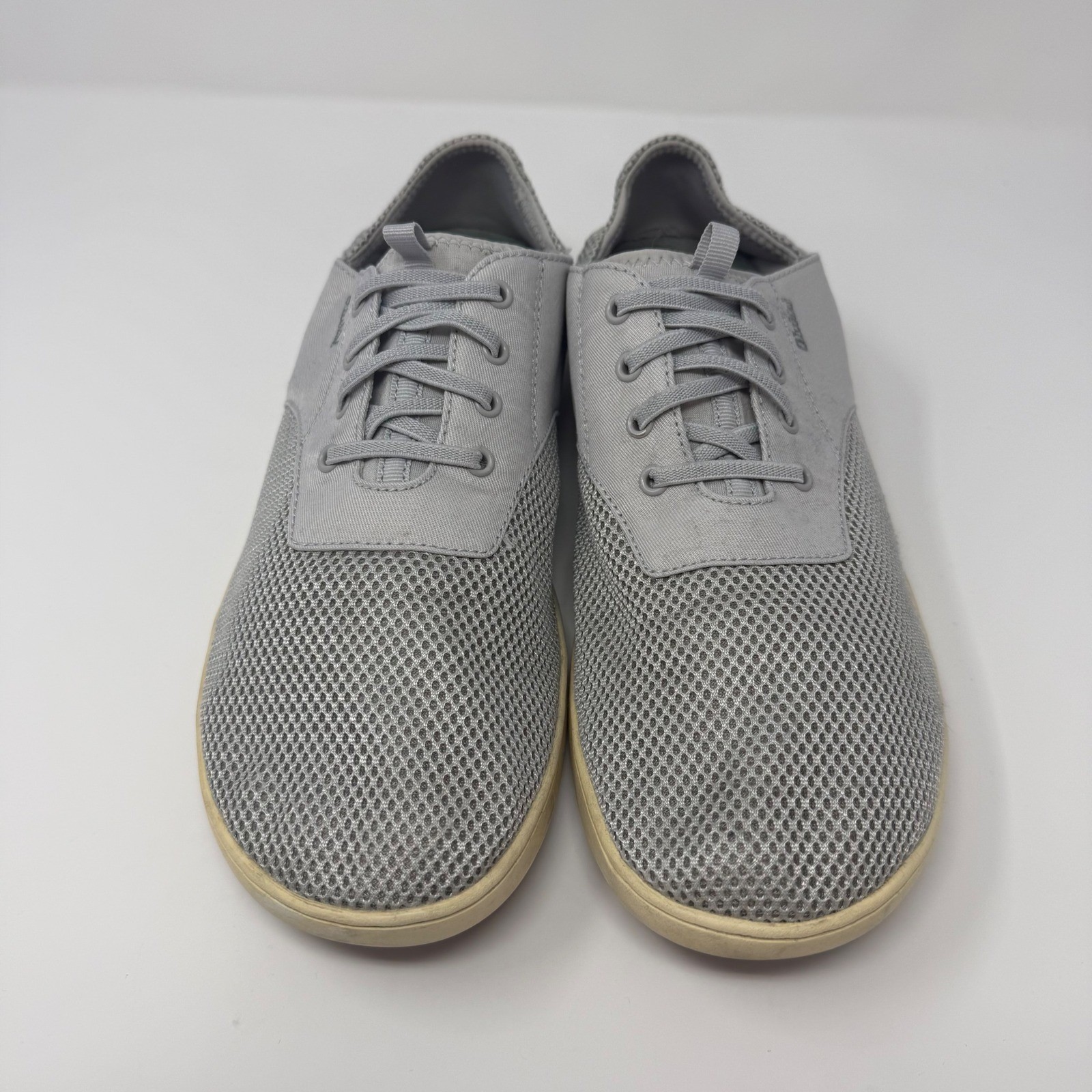 OluKai Nohea Moku Mens Grey Mesh Boat Shoes Sneakers 10283-7BDW Size 12