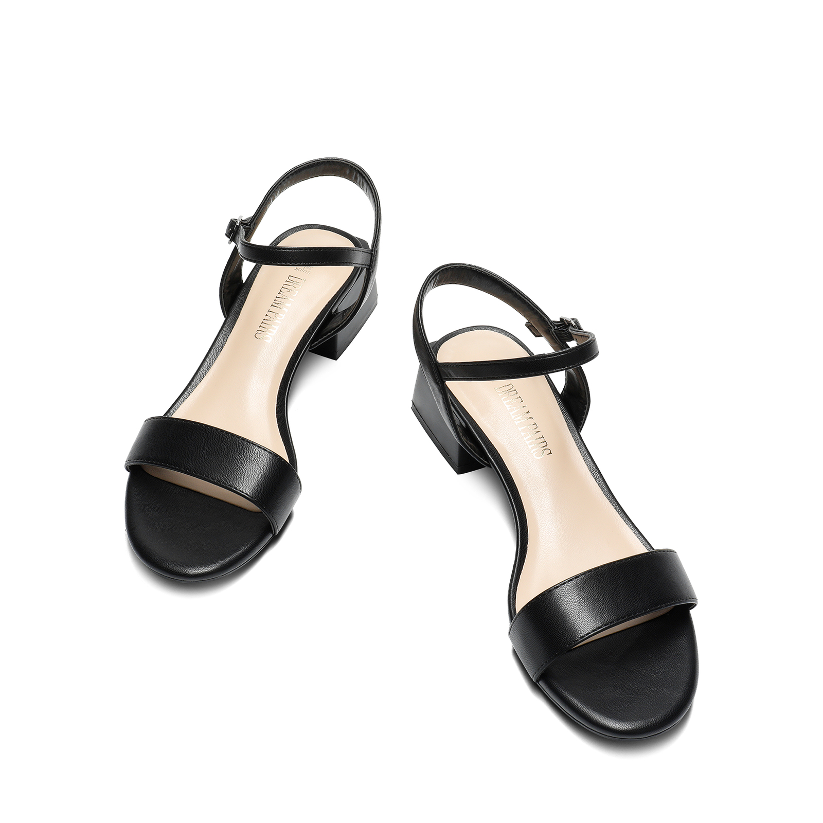 Women Heeled Sandals Low Chunky Heels Wedding Party Office Work Dress Sandals