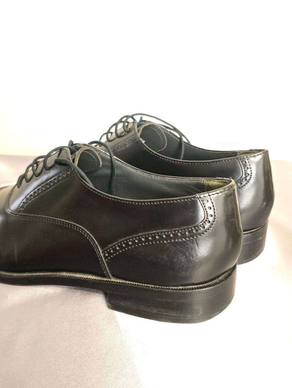 Bostonian Black Cap-Toe Leather Oxford Dress Shoes