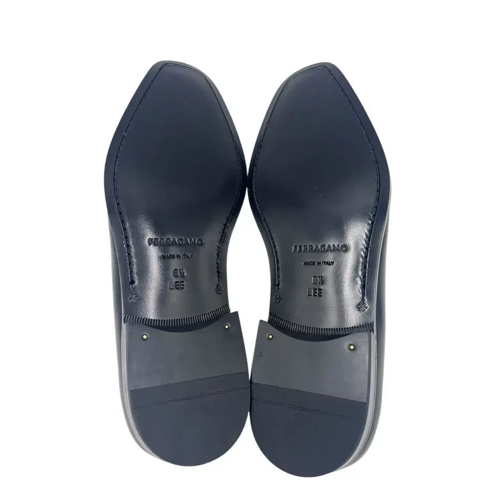 Salvatore Ferragamo Mens New In Box Geoffrey Black Leather Loafers many sizes!