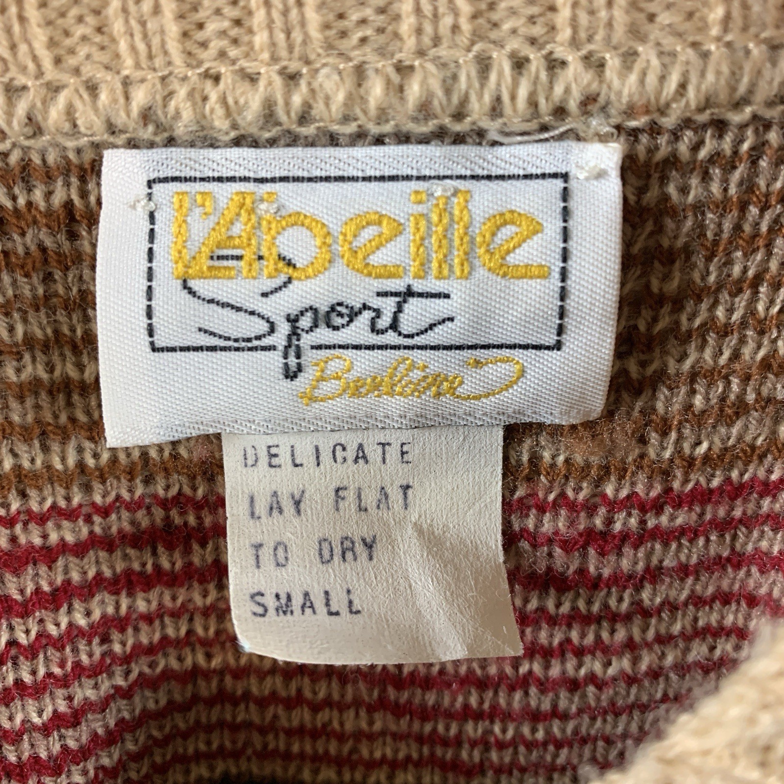 Vintage 80s 90s Womens Fair Isle Novelty Sweater Sz XS/S Holiday Cottagecore
