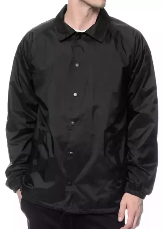 NW Men’s Lightweight Waterproof Snap Button Up Windbreaker Coach Jacket all size