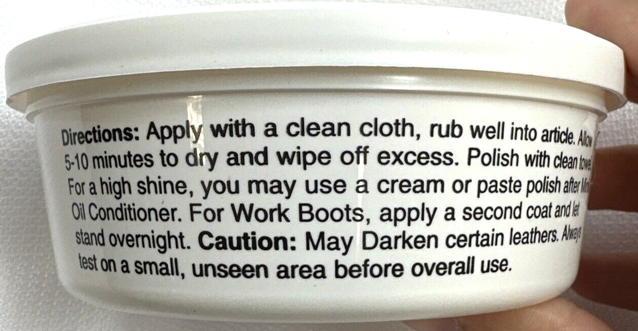 Angelus Genuine Mink Oil Waterproofer And Conditioner 7.6 oz / 215gm for Leather