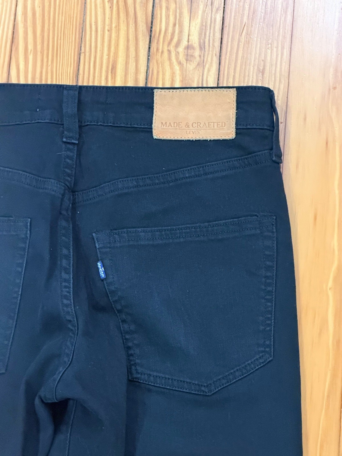 Levis Made & Crafted Jeans Blue Tab 29×34 Needle Narrow Black Denim