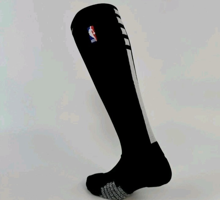 1 Black 1 White Total 2 Pack Nike NBA Elite Socks – Knee Highs