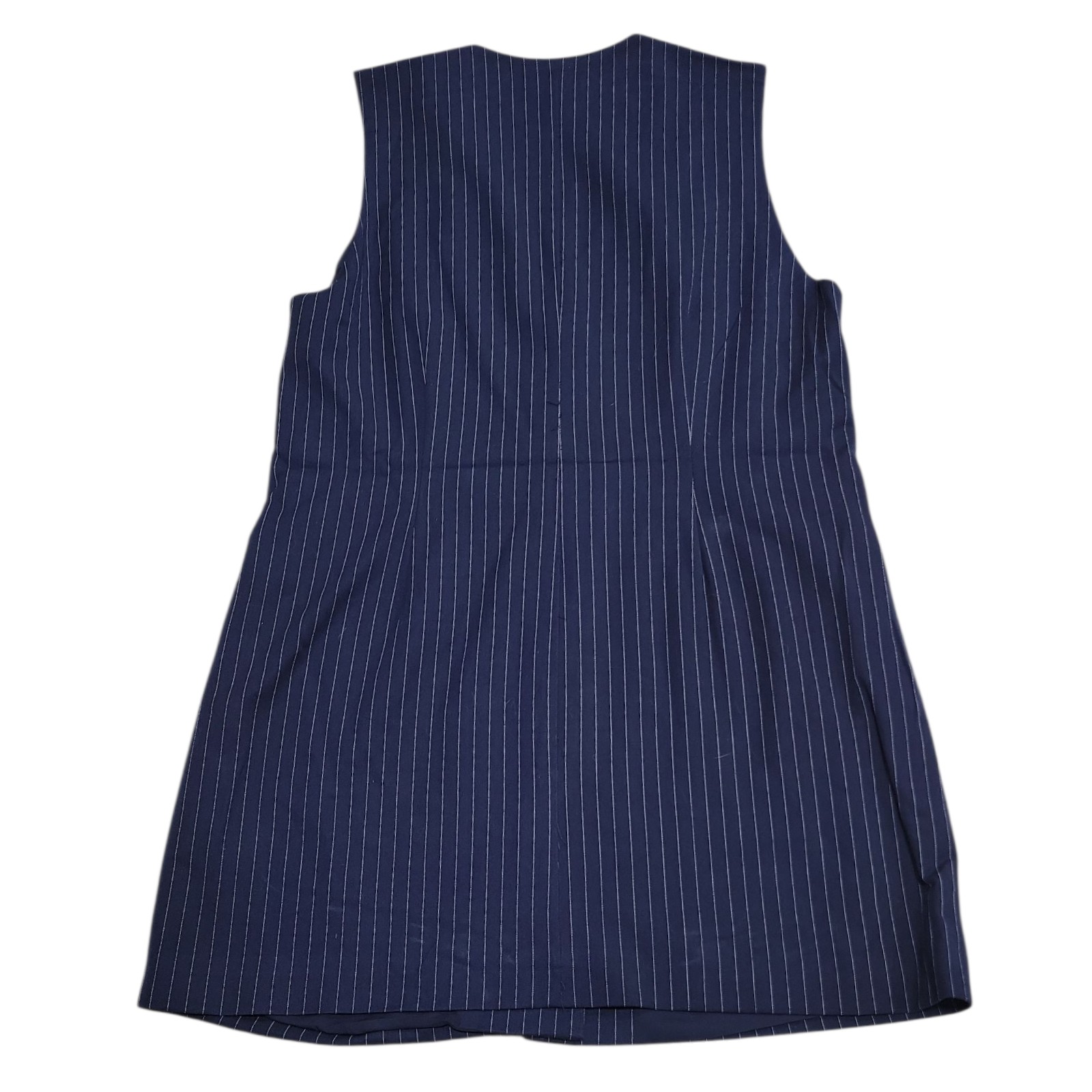 Steve Madden Women’s Machine Washable Pinstripe Sleeveless Mini Dress