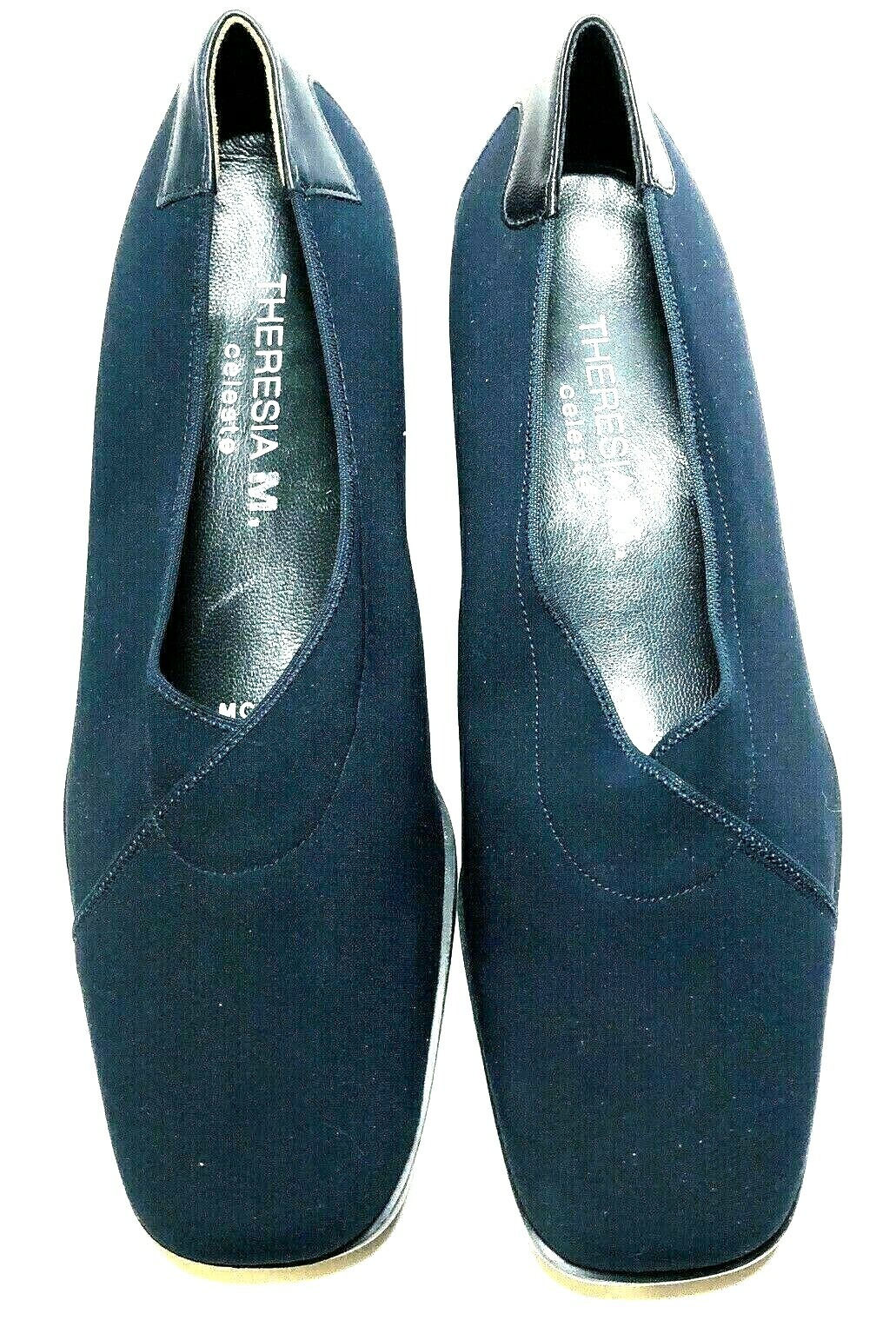 Theresia M. Celeste Lea Fabric Comfort Shoes Blue UK 4.5 US 6.5 G Low Heels New
