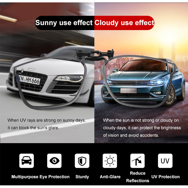 Polarized Clip On Sunglasses Eyewear Flip Up Lenses for Prescription Glasses