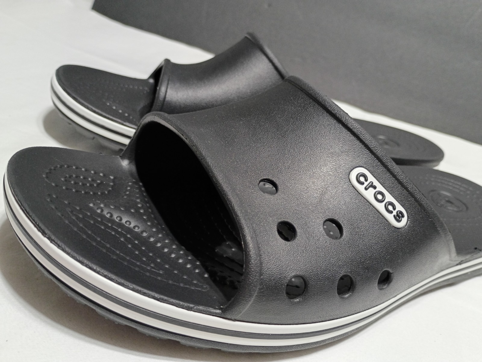 Size 10 Crocs Adult Bayaband Slide Sandals, new no Tags/Box, Women Size 12