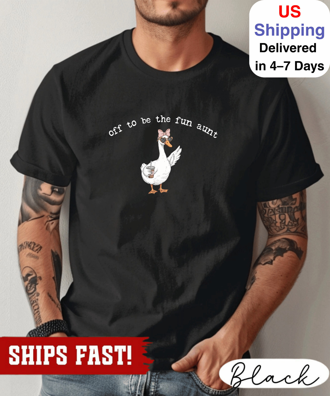 Funny Aunt Goose T-shirt Gift for Aunt, Aunt Gift, Pregnancy Announcement for Si