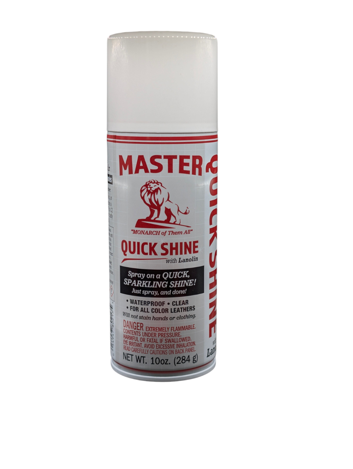 Master Quick Shine 10 oz can w/Lanolin – Shoe Shine -Boot Shine – Leather Belts