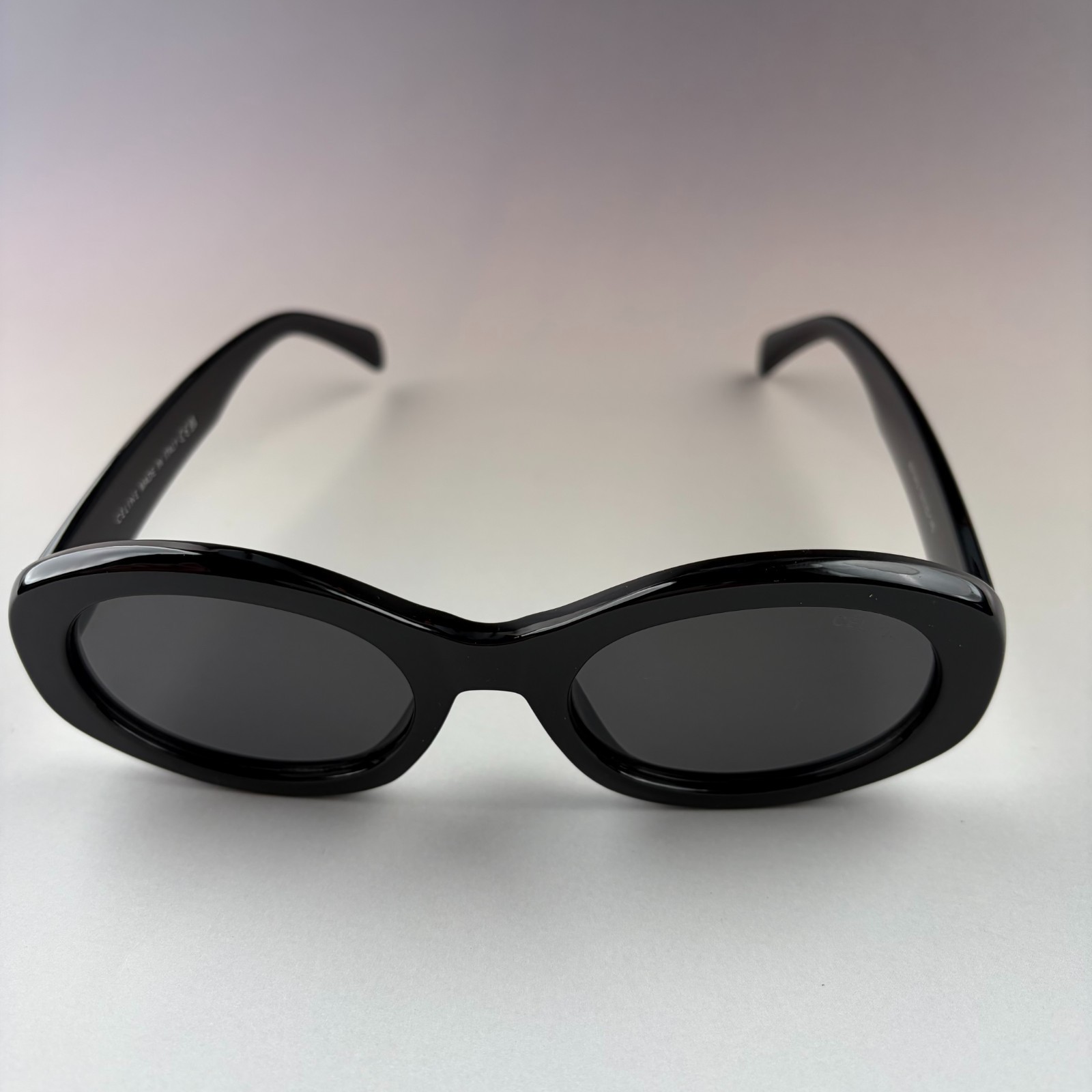New In Box – Celine Triomphe Oval Women Sunglasses Black Designer Summer Travel