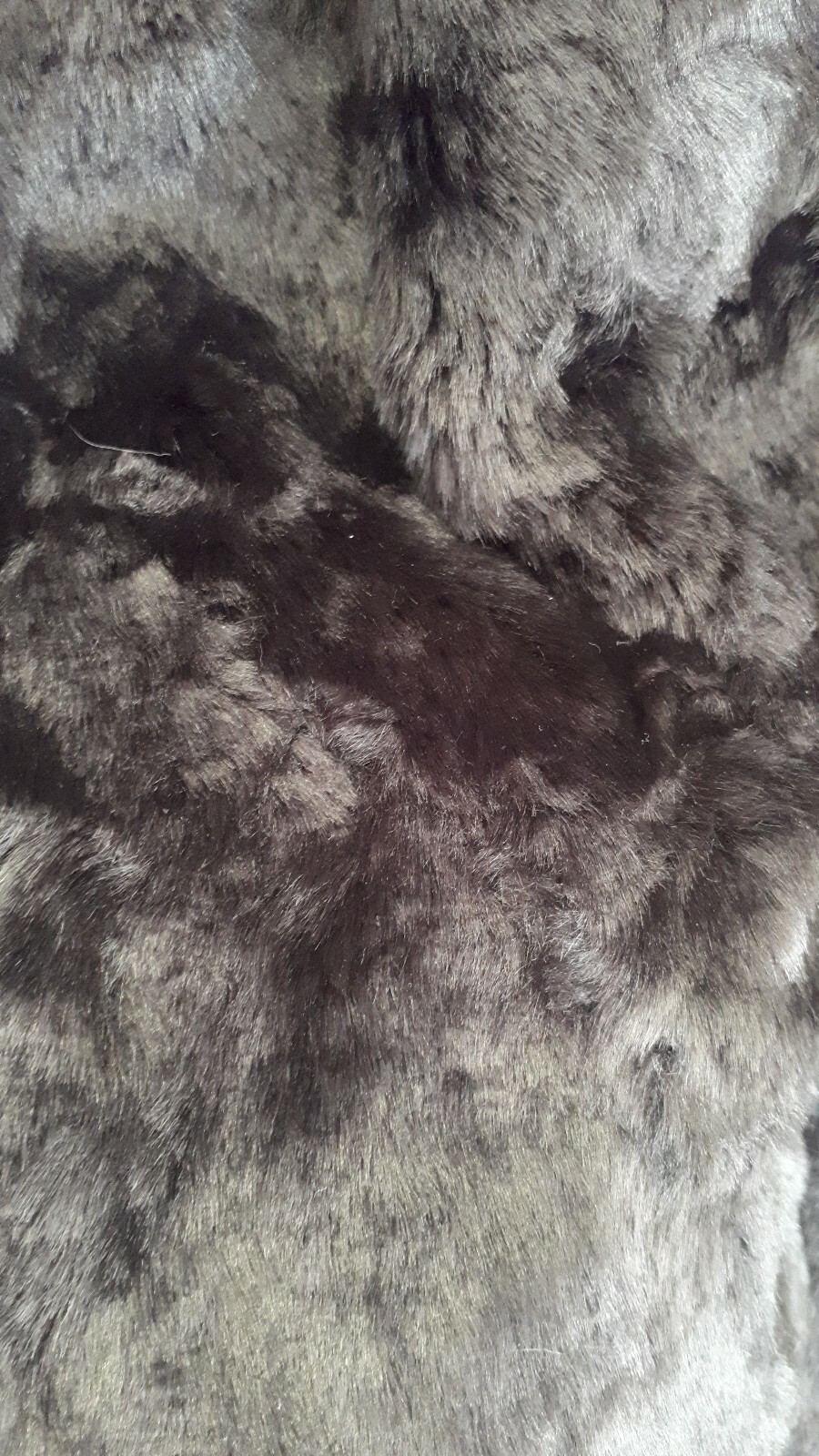 BNWT UK16 Black Faux Fur Coat Jacket Vegan Punk Goth RRP £99 Machine Washable