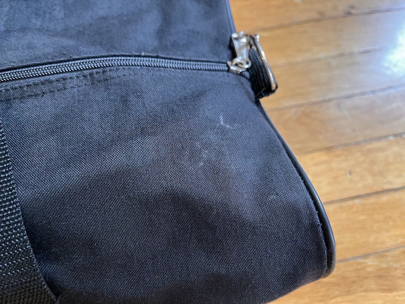 VINTAGE Maxell Blown Away Guy Duffel Bag Black Frequent Buyer Program