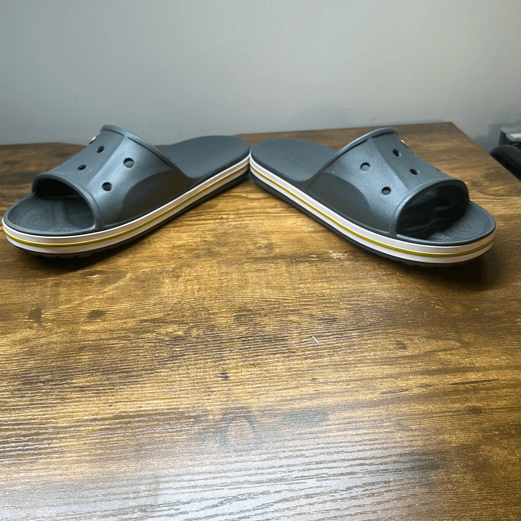 CROCS Bayaband Slides Slip On Sandals Gray Size 11 Comfort