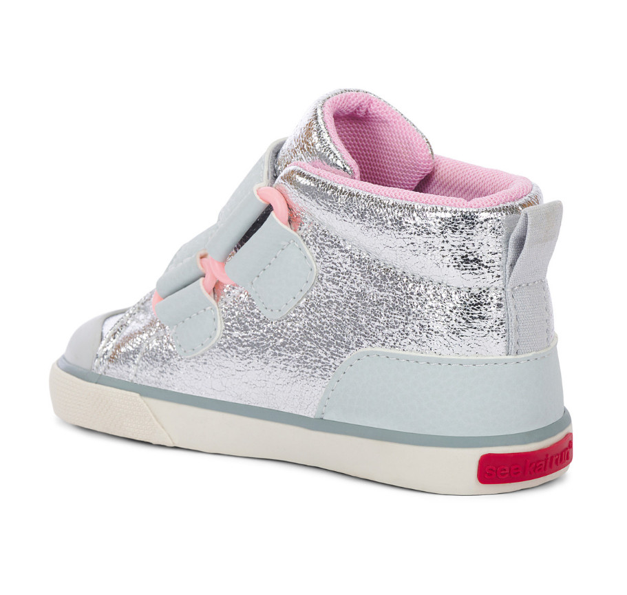 See Kai Run Dean Adapt II Silver Girl’s Sneakers New