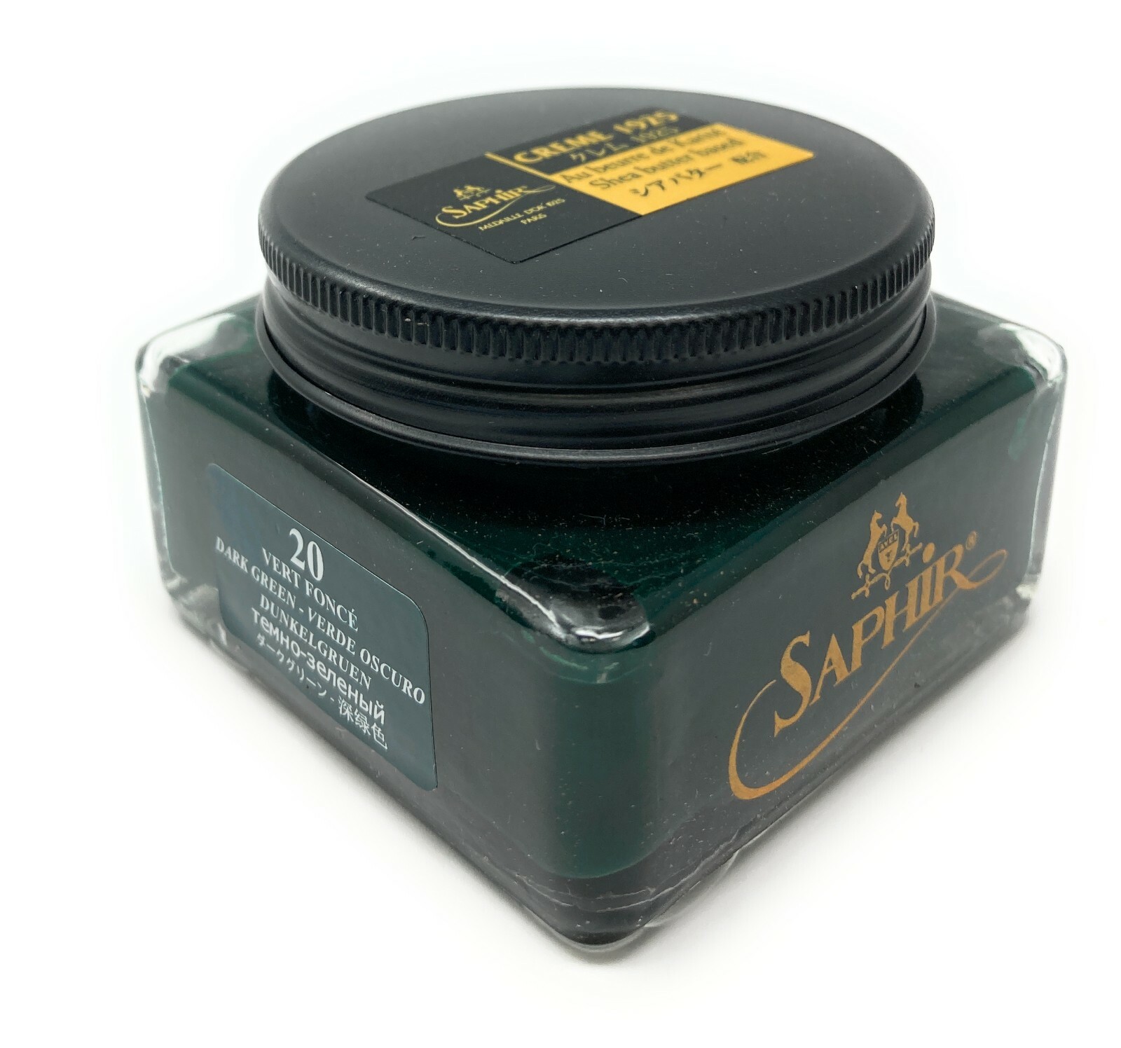 Dark Green Saphir Medaille d’Or Pommadier Shoe Cream 75ml Jar – Made in France