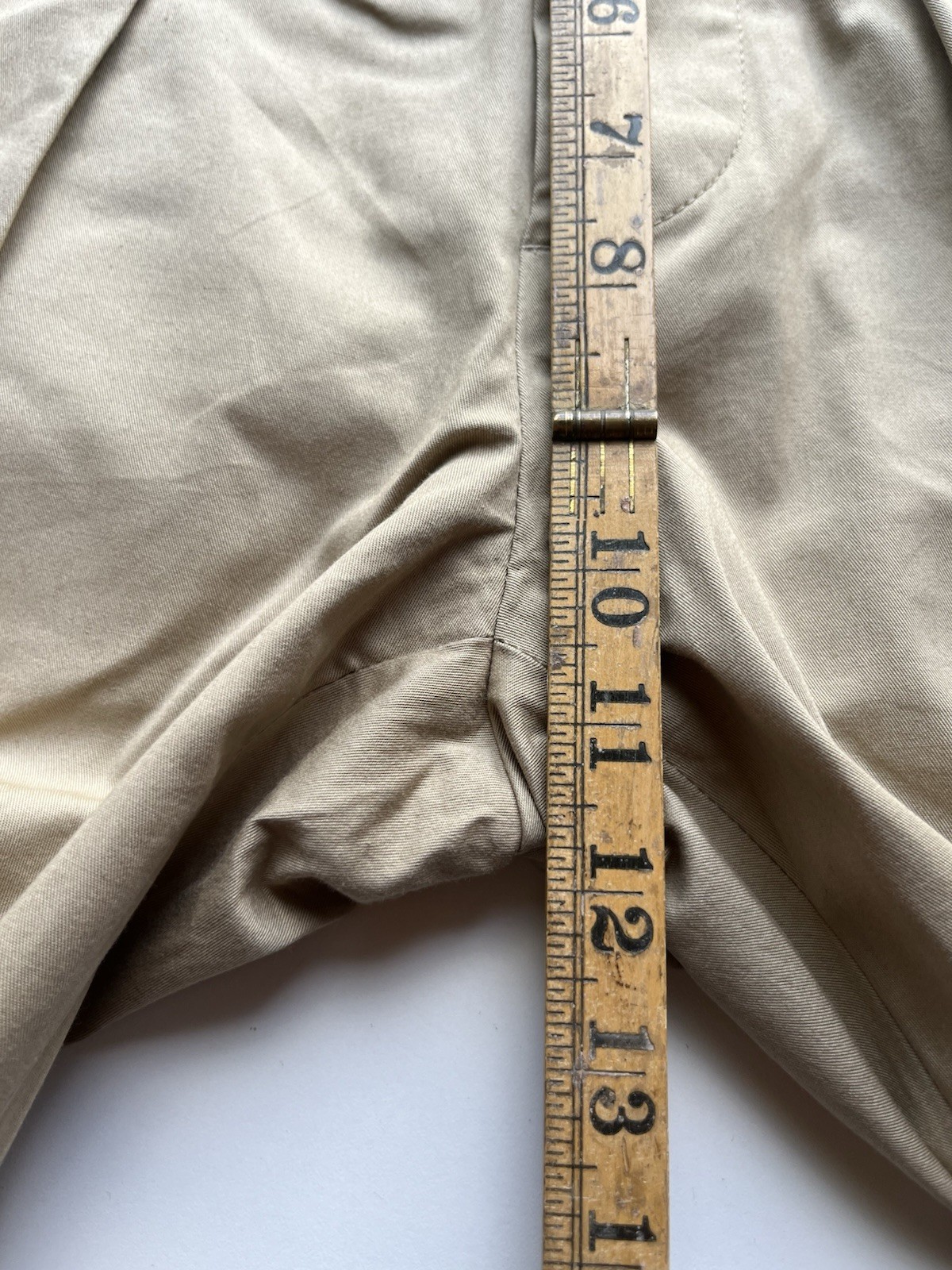 Entre Amis Chino Trousers Mens Size W28 L29 Beige Cotton Stretch Made in Italy