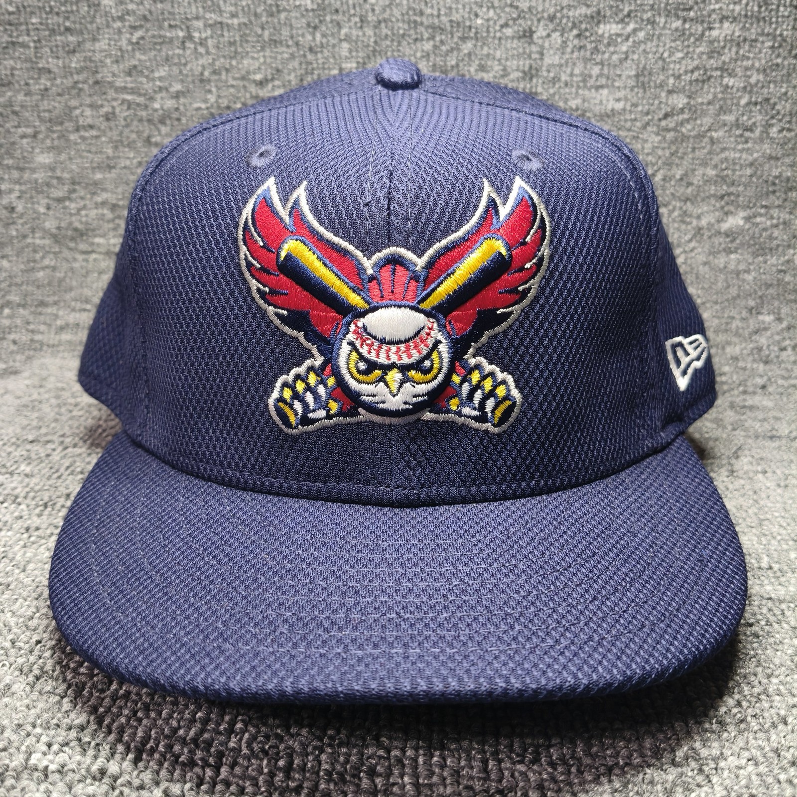 New Era MiLB Owl Mascot 59FIFTY Fitted Navy 7 5 8 Hat