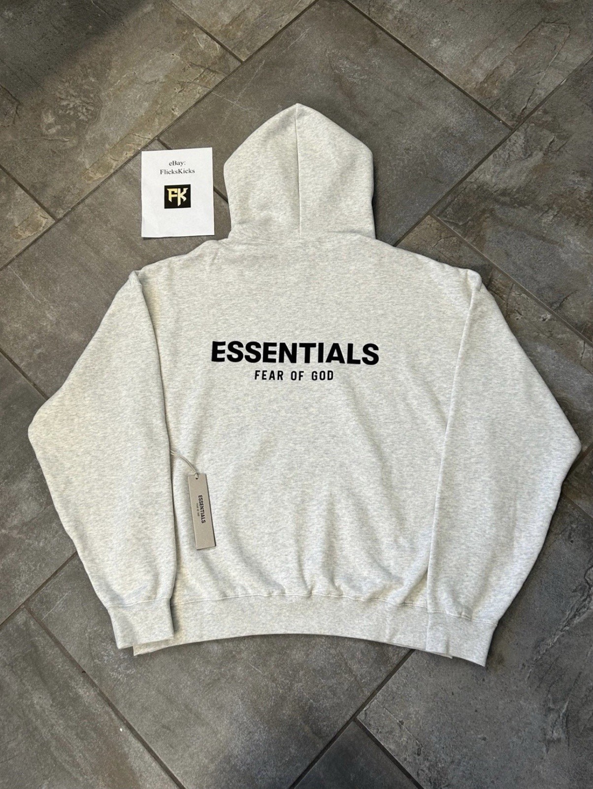 Fear of God Essentials Hoodie SS22 Light Oatmeal Gray – 100% Authentic (XS-XL)