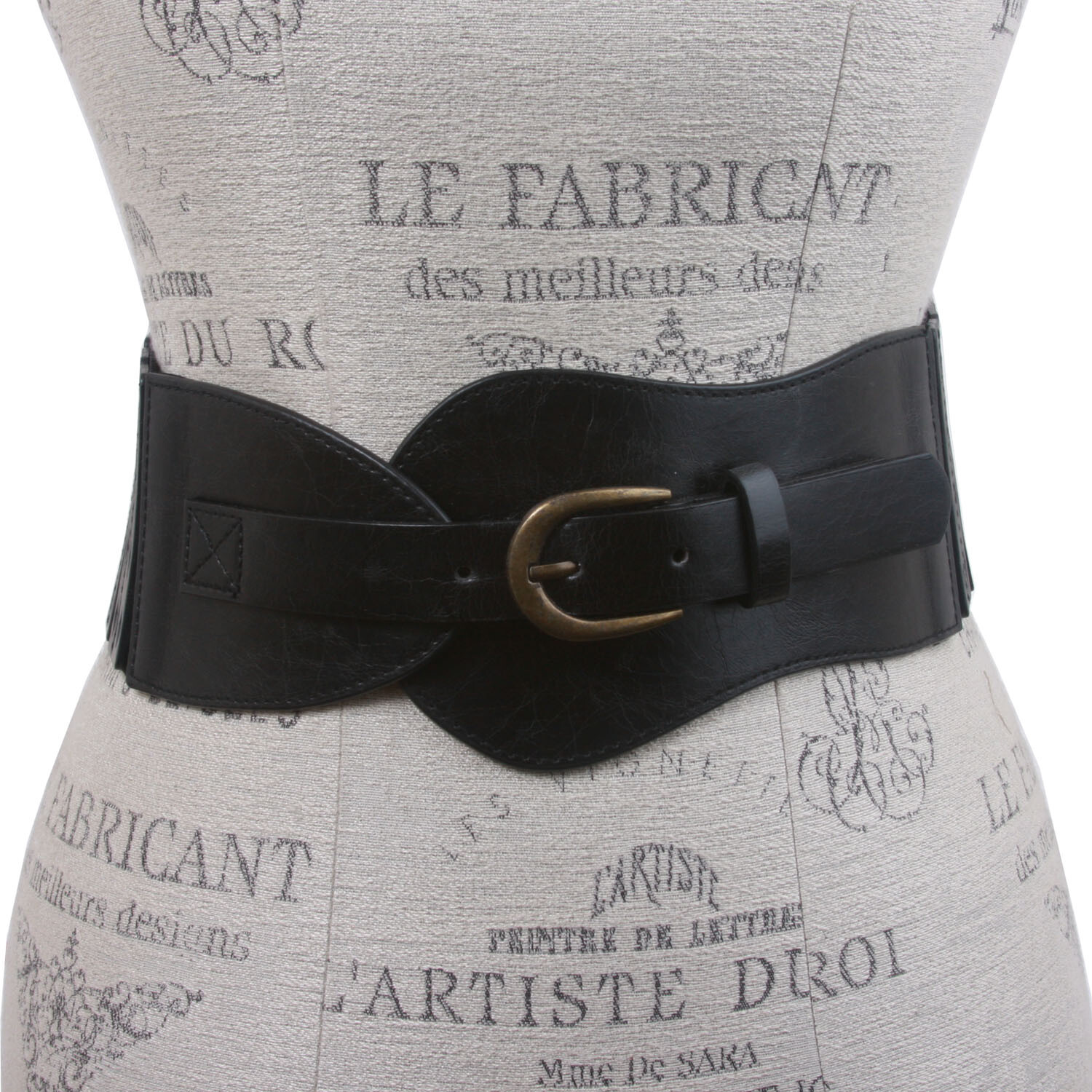 Women’s 3″ Wide High Waist Fashion Stretch Belt