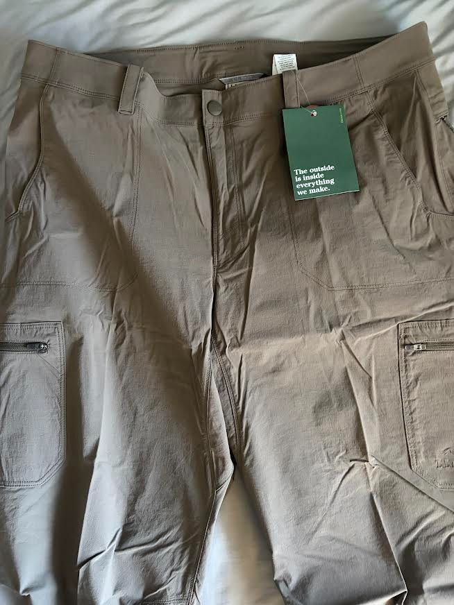 L.L.Bean Men’s Cresta Hiking Pants 38X36 Nylon Stretch Outdoor Cargo Pants