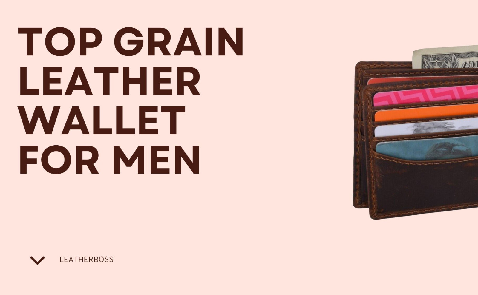 RFID Blocking Brown Vintage Leather Men’s Bifold Center Flap Wallet