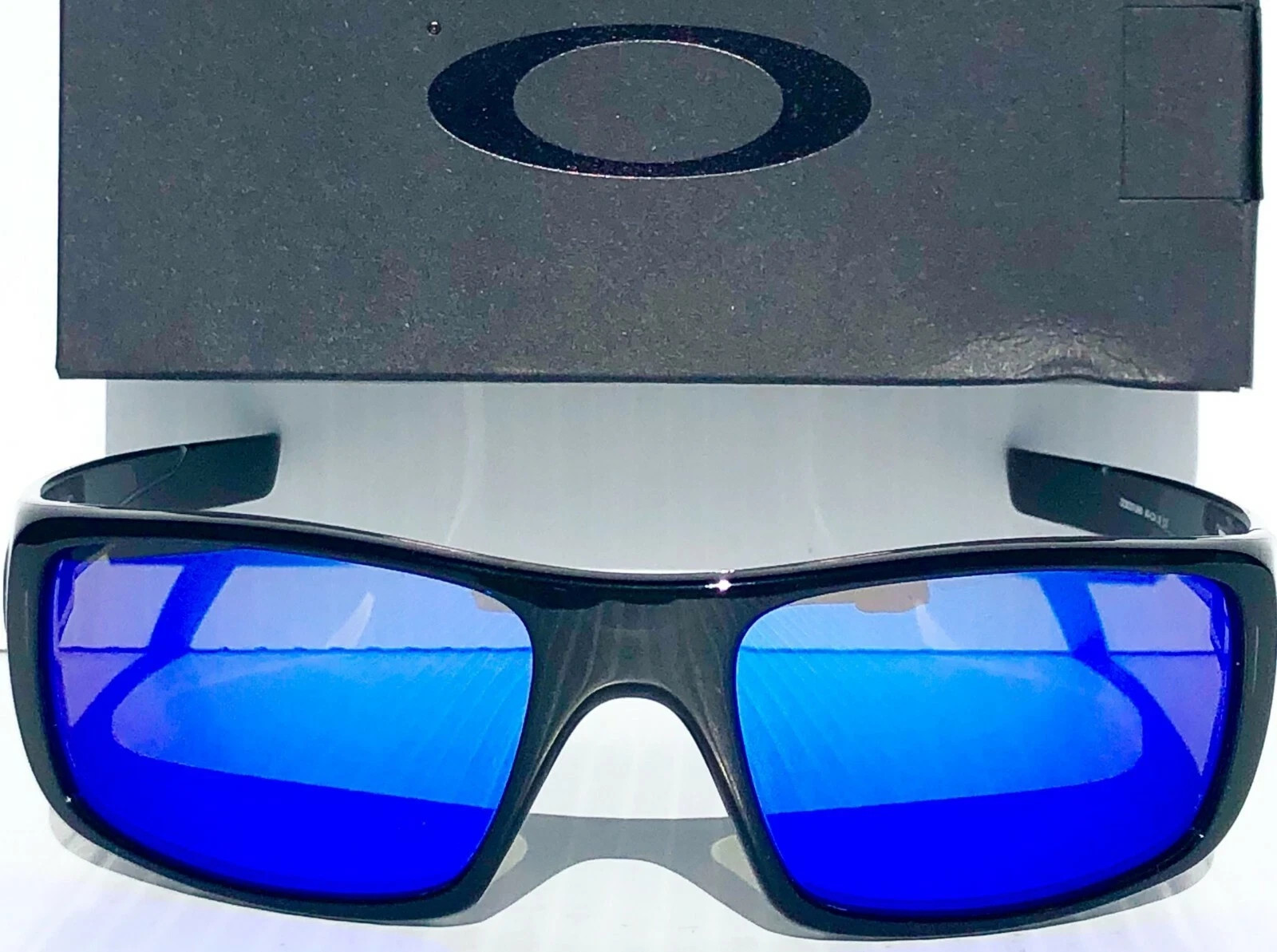 NEW* OAKLEY CRANKSHAFT Black Ink POLARIZED Galaxy Blue Sunglass 9239
