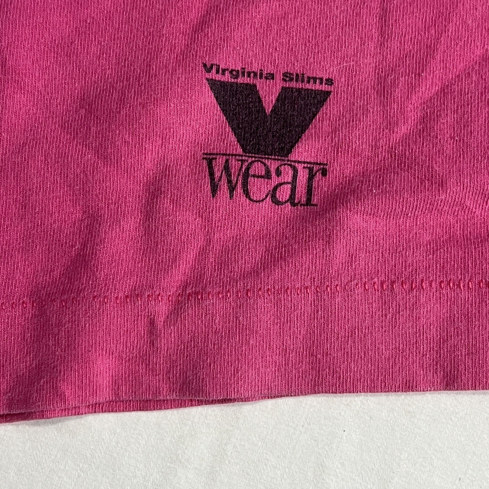 Vintage Wet T-shirts belong in the dryer Virginia Slims V wear L Single Stitch