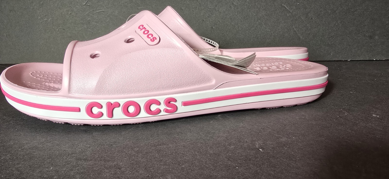 Bayaband Pink Croc Slides, Mens 8, Women’s 10, NWT