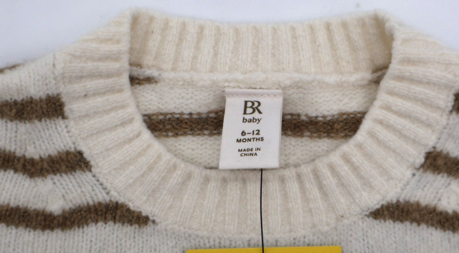 Banana Republic Baby Organic Cotton Cashmere Striped Sweater 6-12 Months NWT