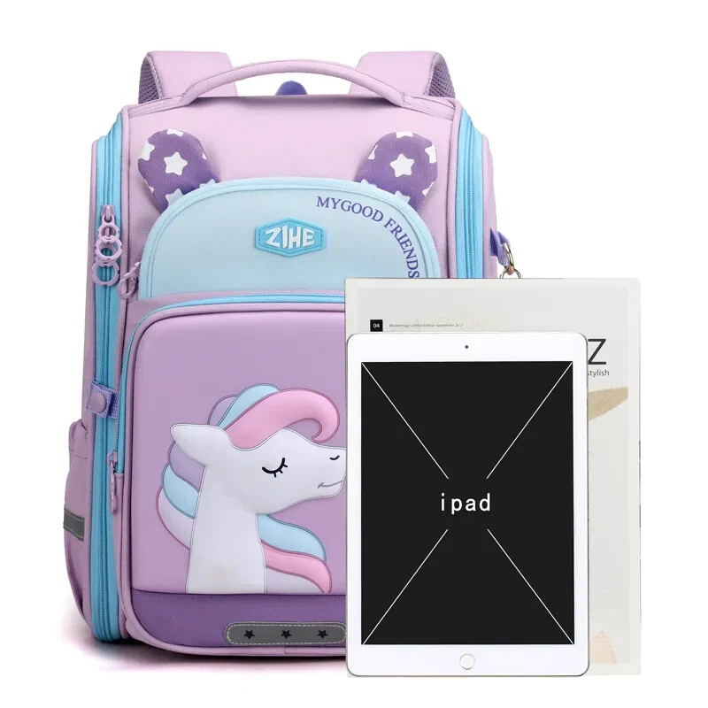 Cartoon Animal Kids School Bags Backpack Boy Girls Backpack Waterproof Unisex