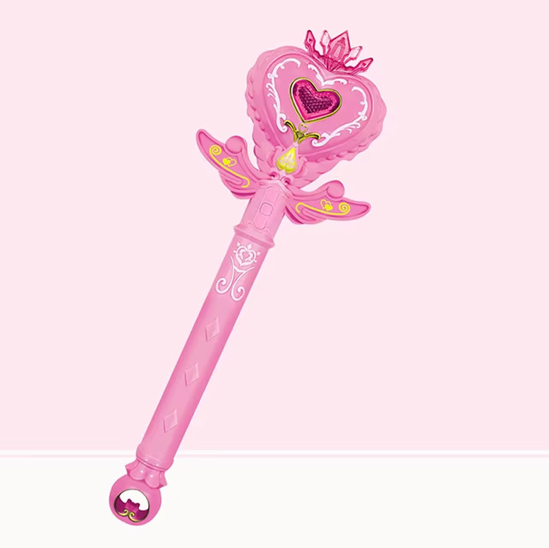Funny Princess Light Up Snowflake Wand Flashing Snow Star Wands Children Toys
