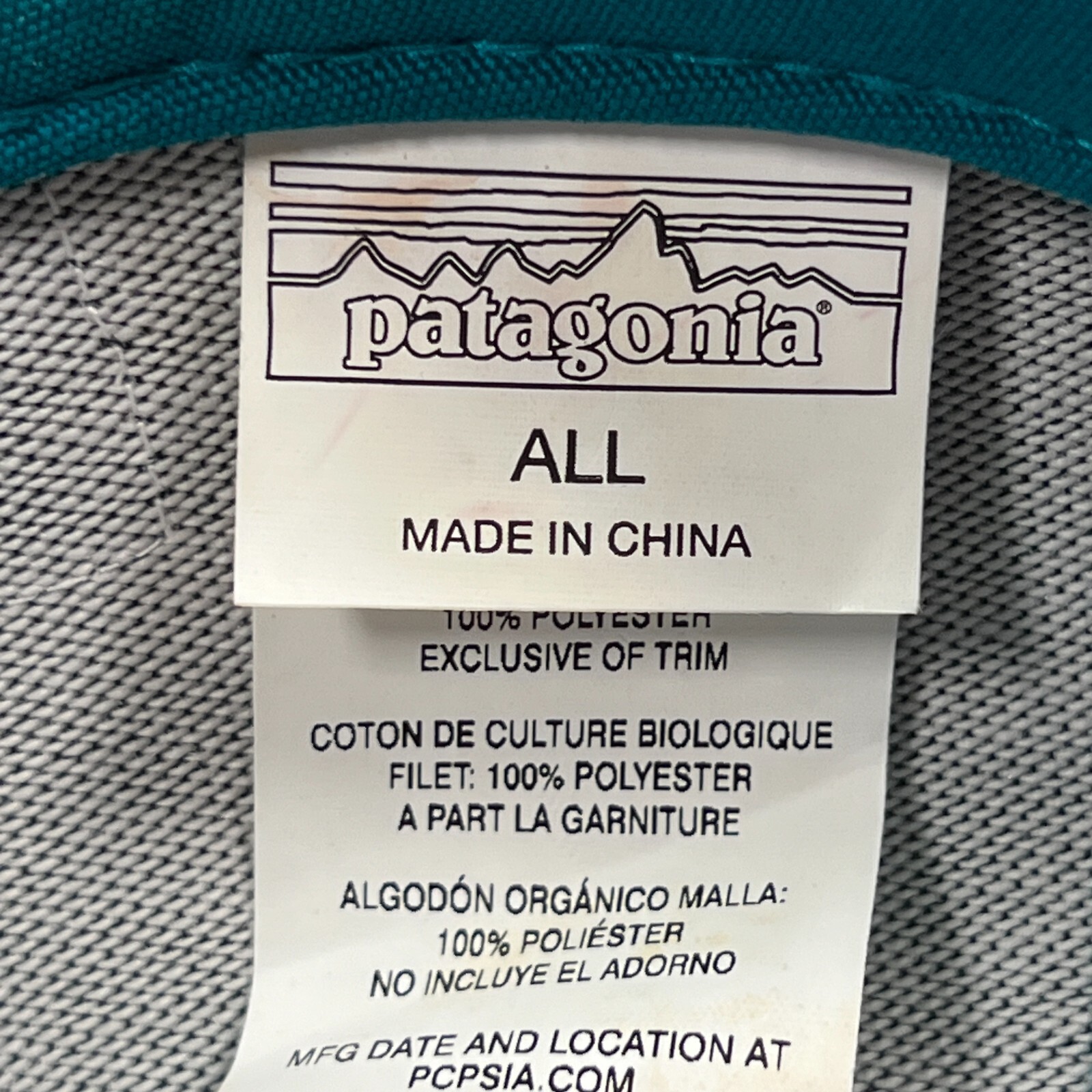 Patagonia Shop Sticker Patch Lopro Trucker Hat Snapback Blue Green Mesh 2017