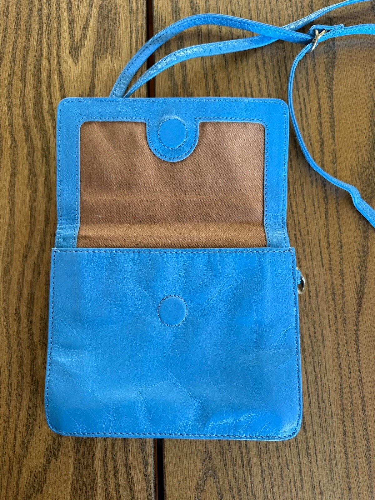 HOBO Jill Wallet Women’s Crossbody Bag Purse in Tranquil Blue