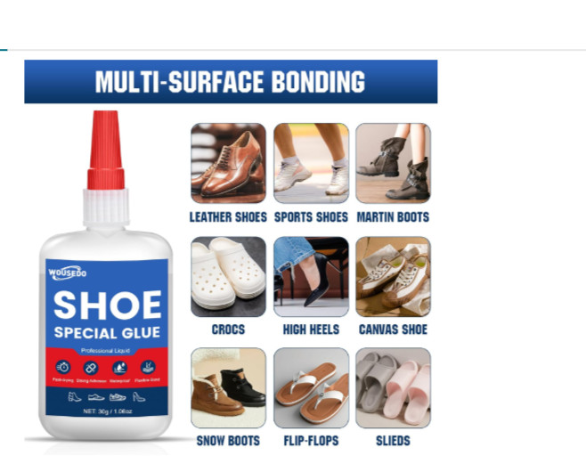 Shoe Glue 30g – Quick Dry Strong Adhesive for Shoe Repair, Boots, Sneakers, Heel