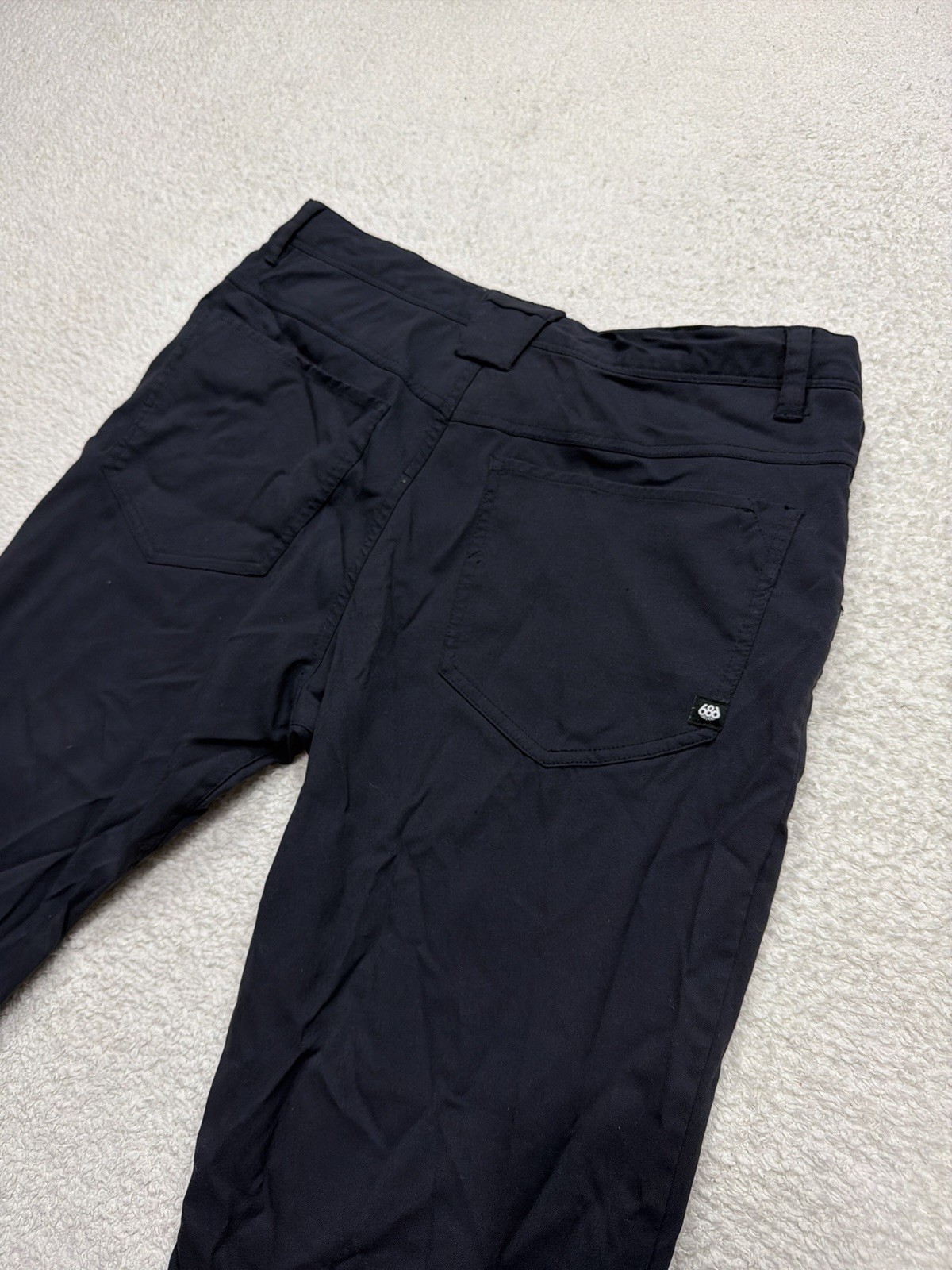 686 Everywhere Pants Relaxed Fit Mens 34×32 Navy Drawstring Outdoor Performance
