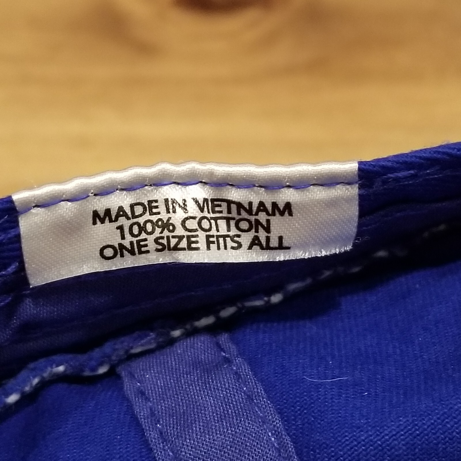 Never Settle Hat Cap Strap Back Blue Money Cash Logo One Size Adjustable Cotton