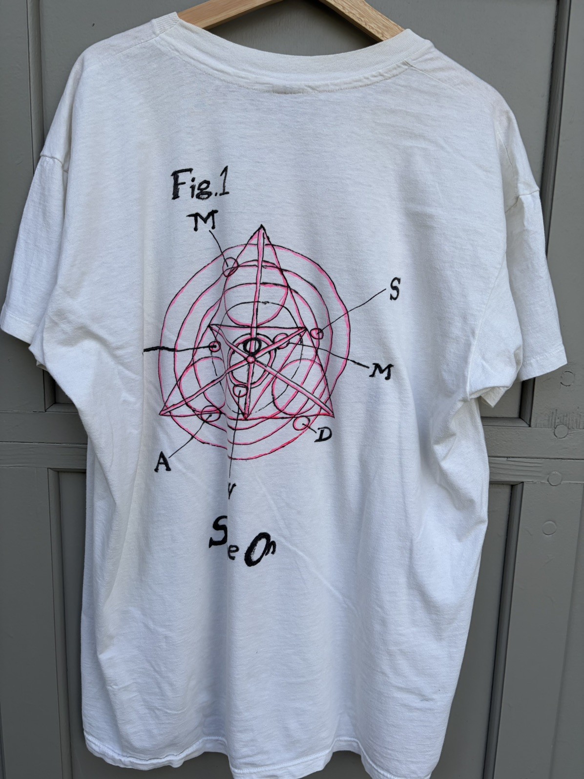 Vintage 80s 90s Syd Barrett T shirt Pink Floyd Piper At the Gates Of Dawn XL