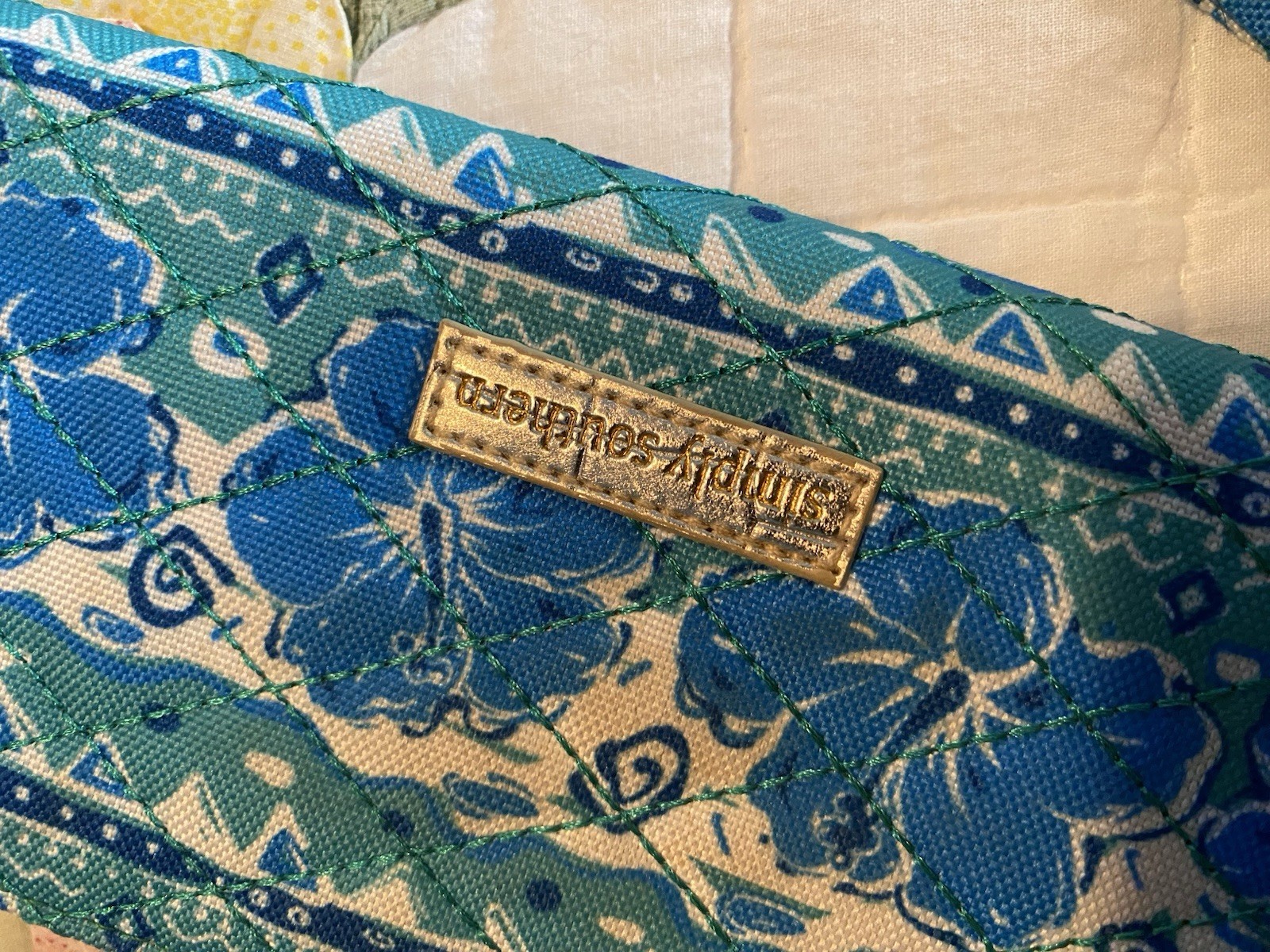 Simply Southern Wallet With wrist strap. Zip Closure