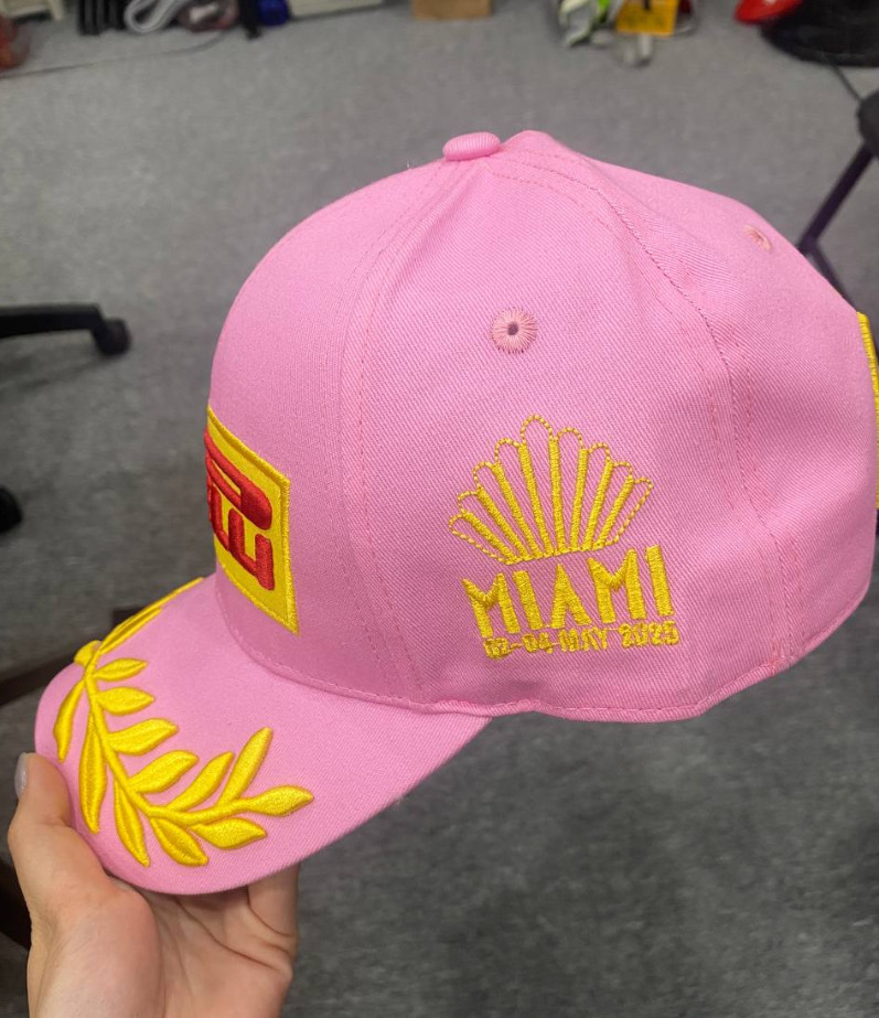 Pirelli F1 Miami GP Pink Podium Adjustable Baseball Cap Hat – New 2026