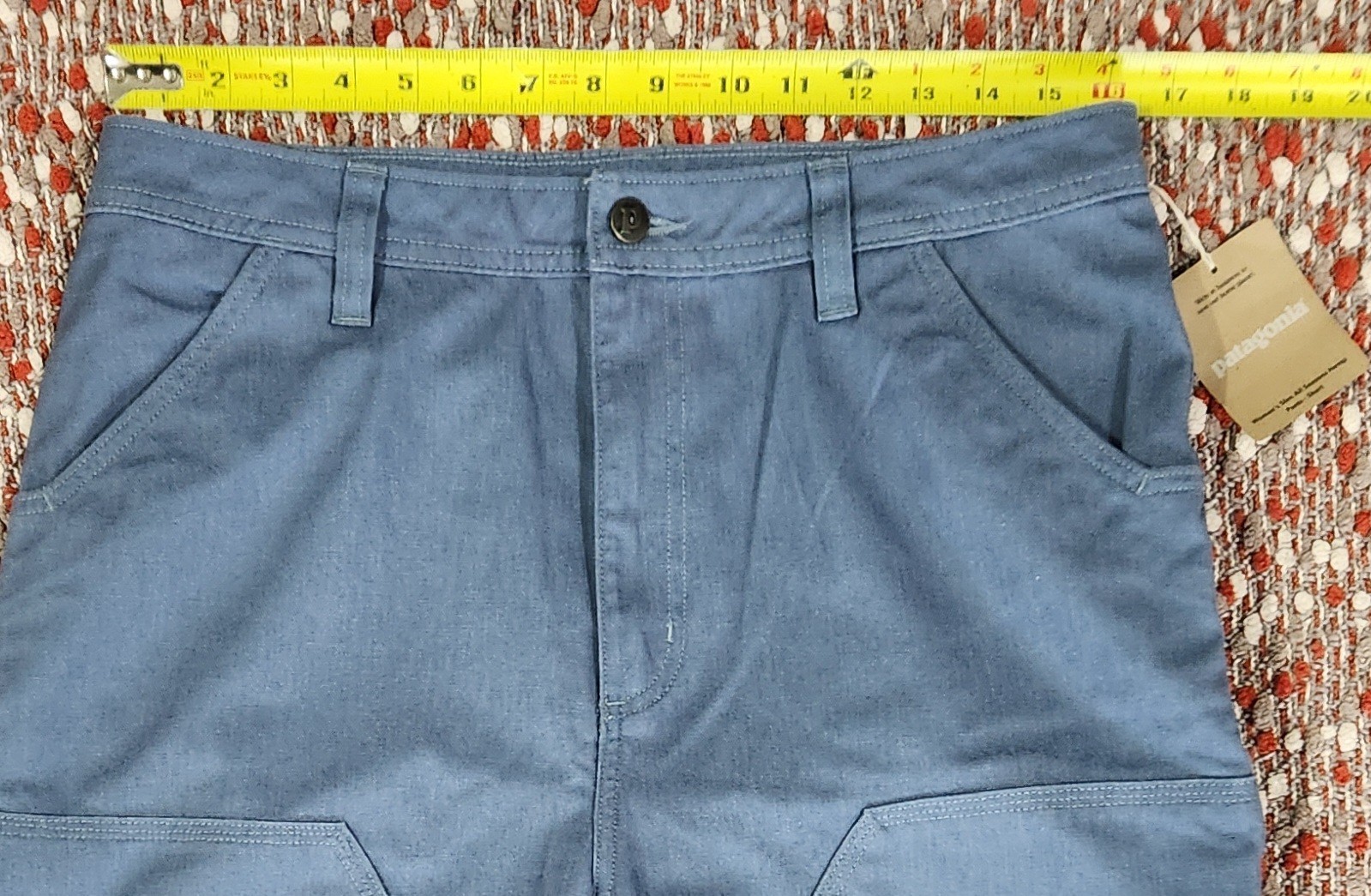 NWT Patagonia Women’s Slim All Seasons Hemp Pants in Blue; Size 12 SHORT
