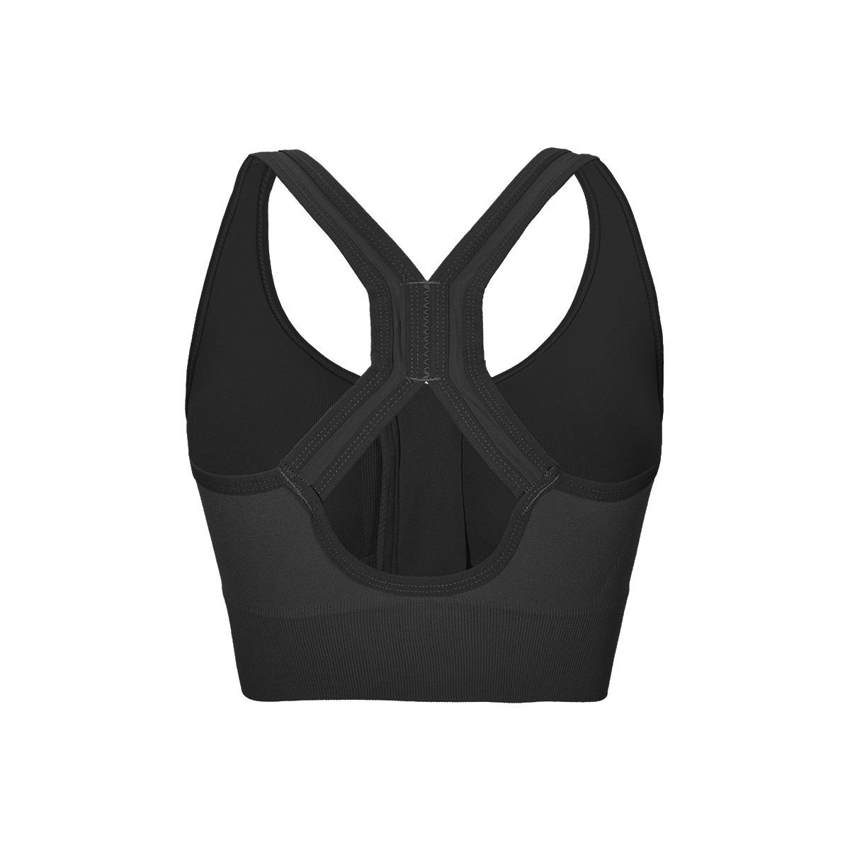 Front Zip Sports Bra Racerback High Support Wireless Fitness Bralette