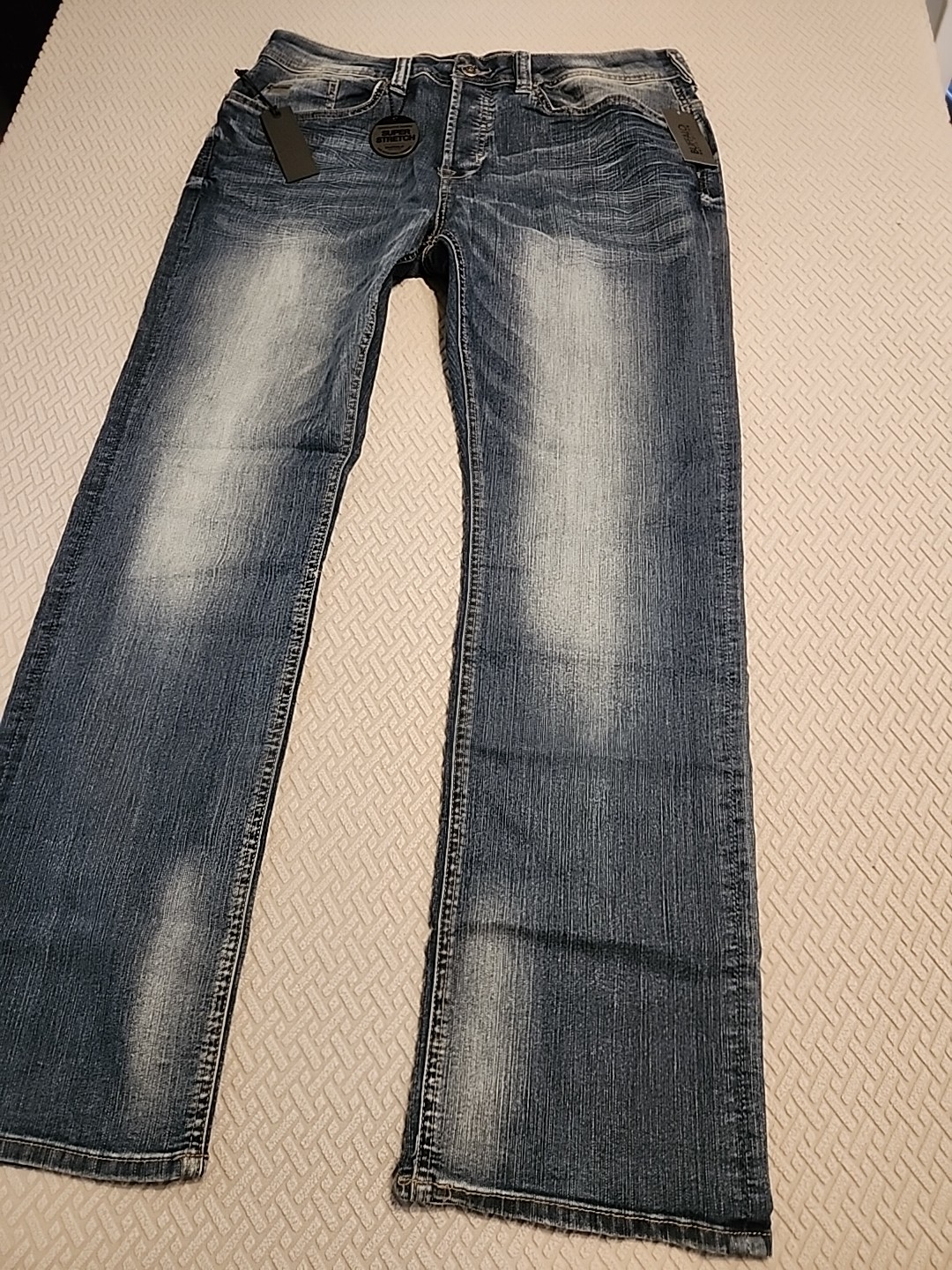 NWT $99 Buffalo David Bitton Jeans Evan-X slim strech vintage blue classic
