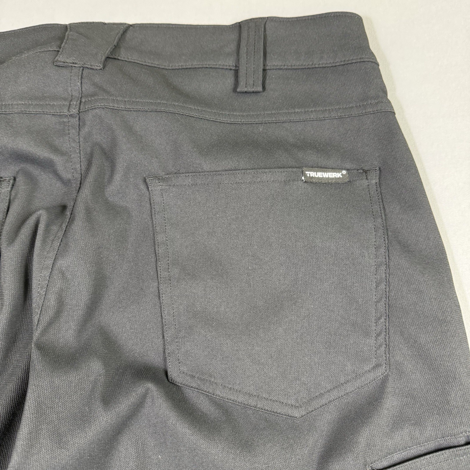 Truewerk EDO Work Pants Mens 34 Short Black Durable Pockets Workwear EUC