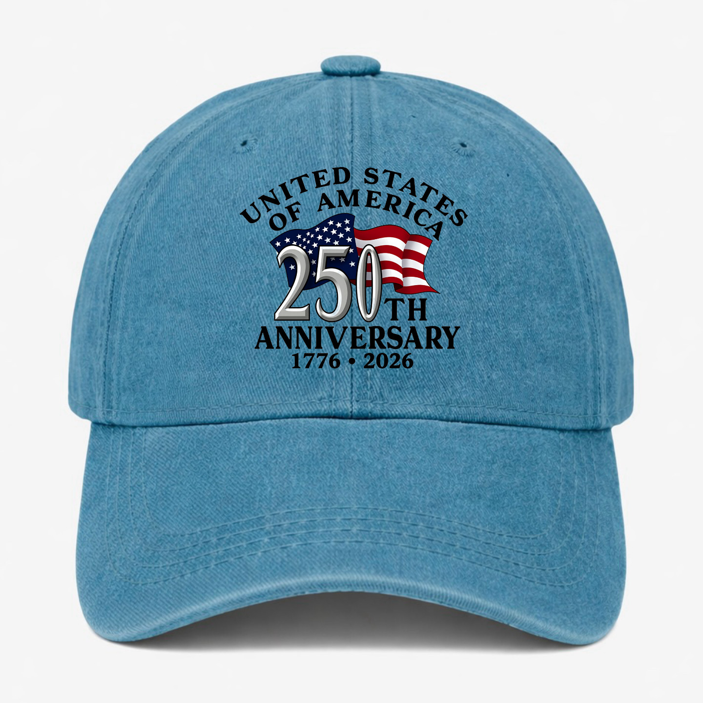 United States 250th Anniversary Hat Patriotic USA Flag Cap 1776 2026 Dad Hat