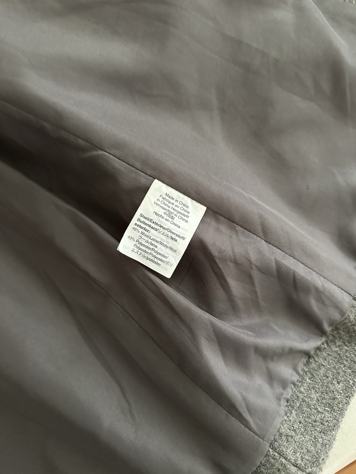 J.Crew Mercantile City Gray Wool Blend Coat Womens Size 6 Funnel Neck Capsule